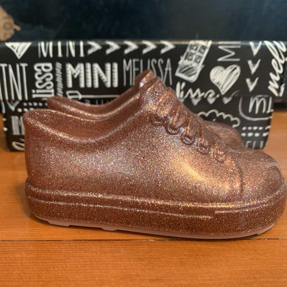 Mini Melissa pink glitter mini be style 5 NEW $55